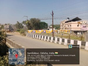Birla Opus exterior wall painting work for outdoor brand promotion.